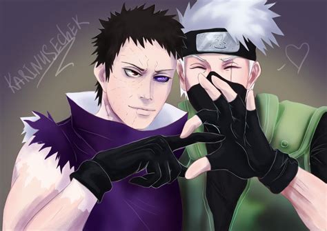 Karinusechek — Kakashi and Obito. My