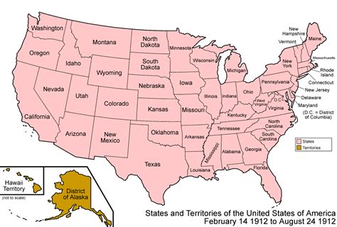 094states And Territories Of The United States Of America February 14