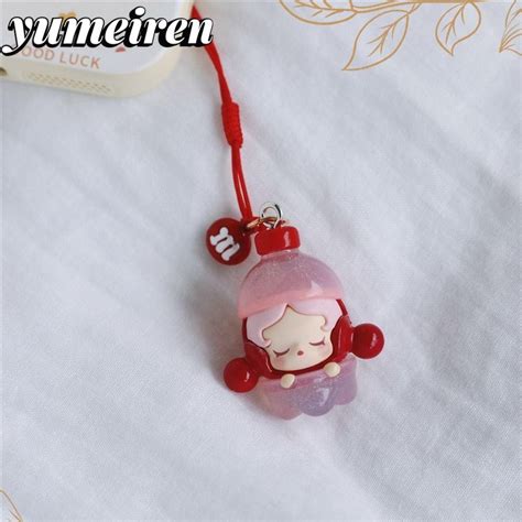 Yumeiren พวงกญแจ Pop mart พวงกญแจกลองเรซน Hot POPMART Soap Bubbles Pop Bean Bag Pendent