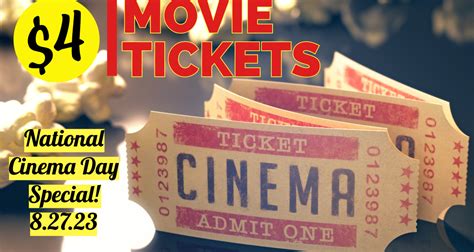 $4 Movie Tickets on National Cinema Day | Gain Money Control