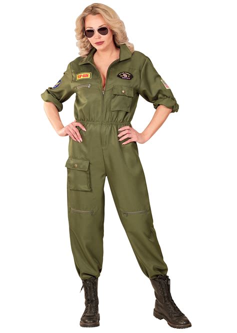 Déguisement Pilote de Chasse Top Gun Sexy Combi Aux Feux de la Fête