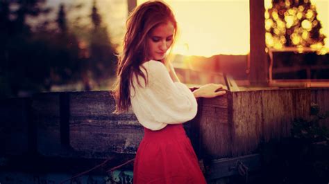 Wallpaper Girl Brunette Image Dress Light Blinding 1920x1080 4kWallpaper 1067249 HD