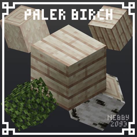 Paler Birch Wood Minecraft Texture Pack