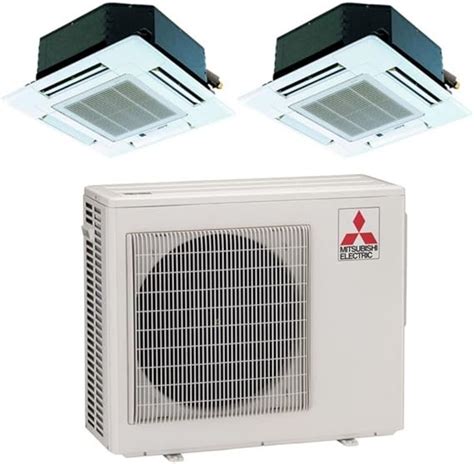 Mitsubishi Mxz B Na Btu Seer Dual Zone Ceiling Cassette