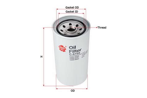 Фильтр масляный Sakura C6102 - выгодная цена, отзывы, характеристики ...