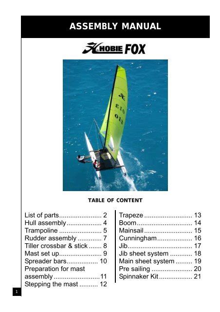 Hobie Cat 16 Parts Catalog | Reviewmotors.co