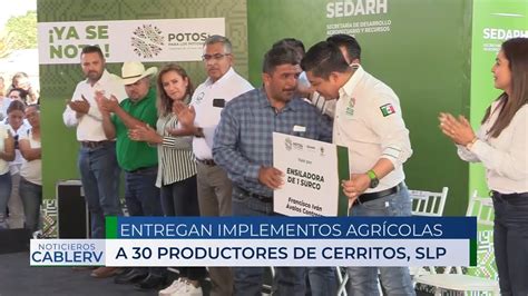 Desde Cerritos El Gobernador Gallardo Entrega Implementos Agr Colas A