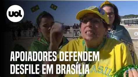 Apoiadores de Bolsonaro defendem desfile de tanques em Brasília