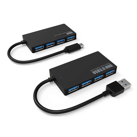 Wenxuan 4 Ports Hub Usb 30 High Speed Adapter Multi Splitter Sales Promoyssu Black