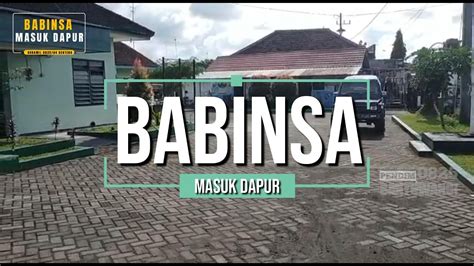 Babinsa Masuk Dapur Koramil Genteng Youtube