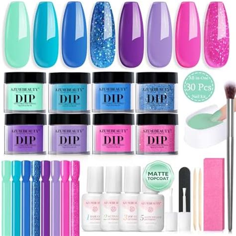 Amazon Azurebeauty Pcs Dip Powder Nail Kit Starter With Nail