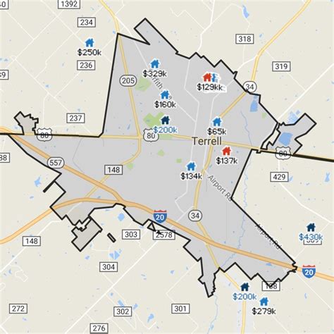 Maps | Terrell, Texas Economic Development Corporation - Terrell Texas ...