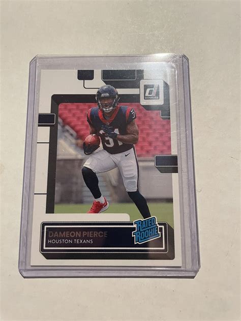 Dameon Pierce 2022 Donruss Rated Rookie Houston Texans EBay