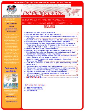 Fillable Online Federaci N Sindical Mundial Fax Email Print PdfFiller