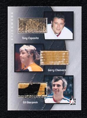 Itg Between The Pipes Stickwork Tony Esposito Gerry Cheevers Ed