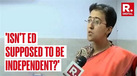 Aap S Atishi Alleges Political Vendetta As Ed Summons Kejriwal In