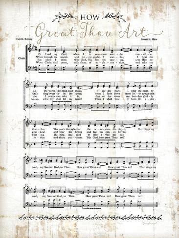 Size X In Art Print How Great Thou Art By Jennifer Pugh Gospel