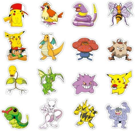 Naklejki Dla Dzieci Zestaw Bajki Pokemon 100 Szt 11173552623