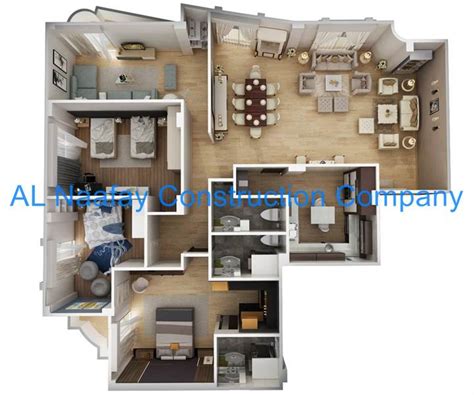 3d Floor Plans Ideas Al Naafay Construction Company Lahore