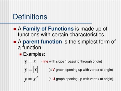 Ppt 2 6 Families Of Functions P 93 Powerpoint Presentation Free