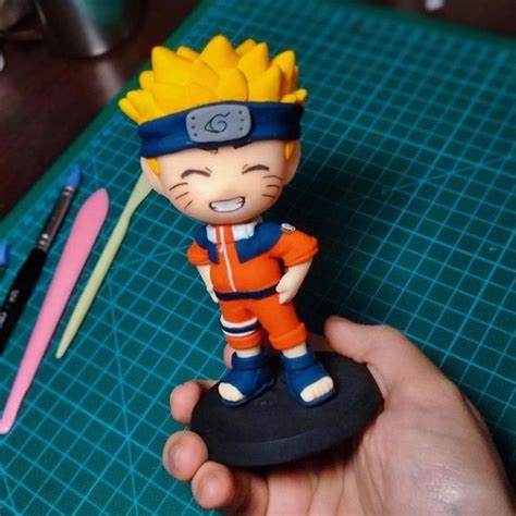 Naruto Chibi Handmade Clay Biscuit Porcelana Fria Porcelana Fria