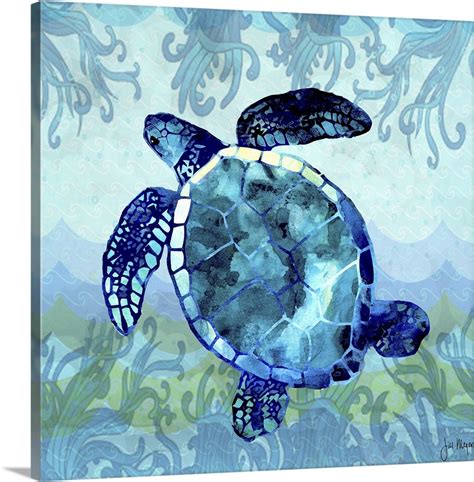 Waves Sea Turtle Wall Art Canvas Prints Framed Prints Wall Peels