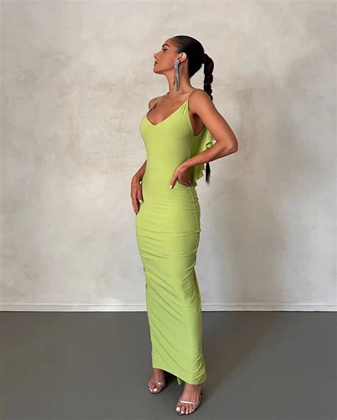 Ruffles Backless Sexy Bodycon Maxi Dress Doll Up Boutique