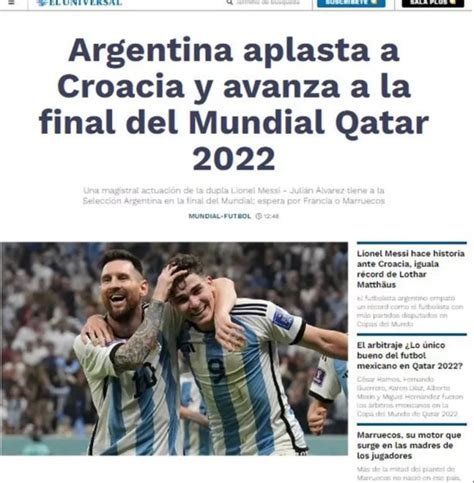 Mundial Qatar 2022 Así Reflejaron Los Medios Del Mundo El Pase A La