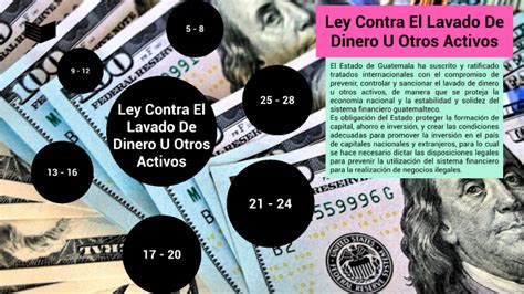 Mapa Mental Sobre La Ley Contra El Lavado De Dinero U Otros Activos By