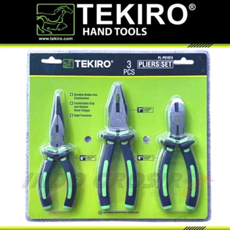 Jual Tekiro Tang Set Pcs Tang Kombinasi Tang Lancip Tang Potong