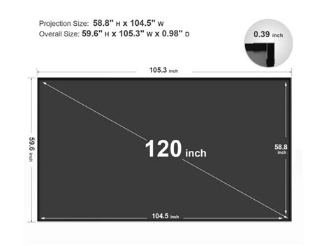 How Big Is A 120 Inch Screen Wemax Official