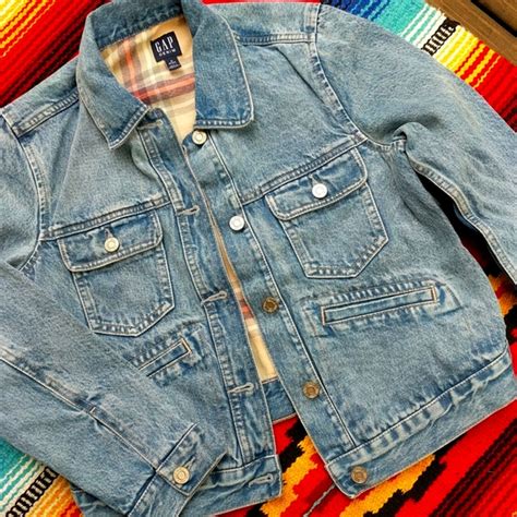 Gap Jackets And Coats Denim Jacket Flannel Lined Poshmark