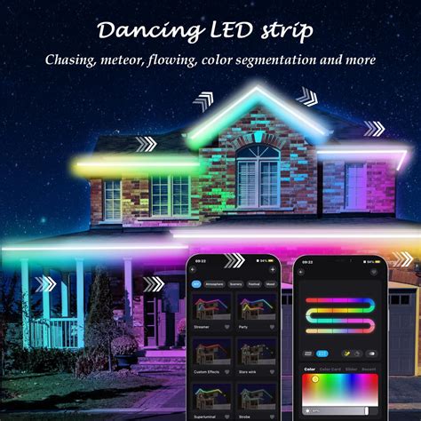 Tira De Luces LED RGB IC IP68 Para Exteriores Impermeable Bricolaje