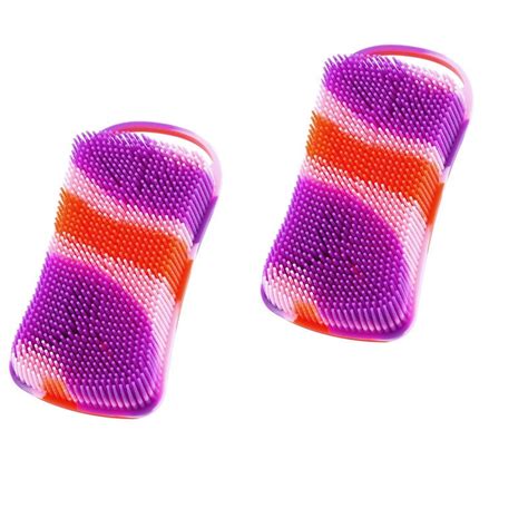 Pc Silicone Exfoliating Body Scrubber Loofah Scalp Massager Shampoo