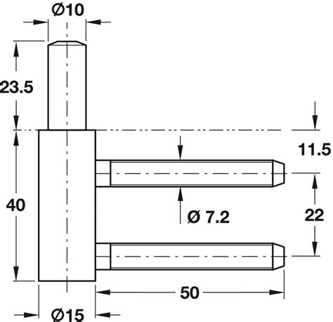 Einbohrband Rahmenteil Simonswerk V 3400 WF für ungefälzte und