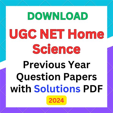 Ugc Net Home Science Previous Year Question Papers Pdf