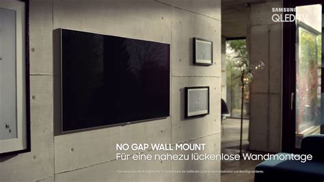 Samsung QLED TV No Gap Wallmount YouTube