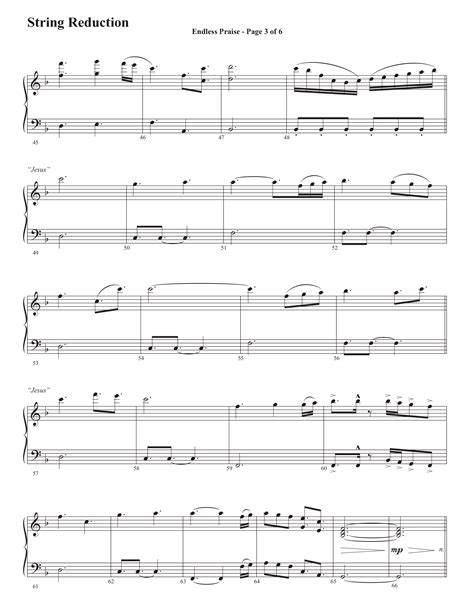 Endless Praise Choral Anthem SATB String Reduction Sheet Music PDF