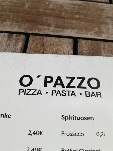 Speisekarte Von Opazzo Restaurant Dorsten Markt