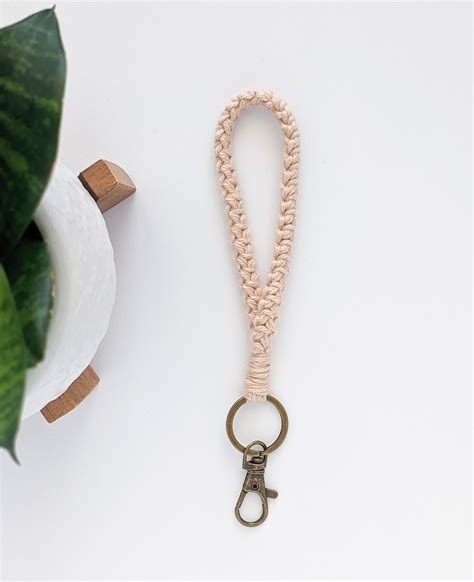 Minimalist Keychain Neutral Keychain Sweet 16 Gift Etsy