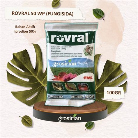 Jual ROVRAL 50 WP 100 GR FUNGISIDA OBAT PEMBASMI ANTRAKNOSA