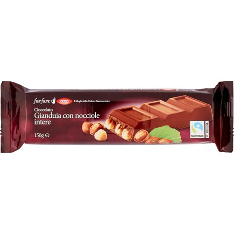 Tavoletta Cioccolato Gianduia Con Nocciole Intere Coop Fior Fiore