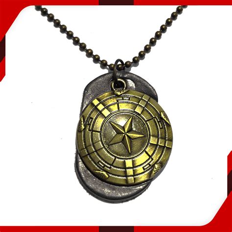 Shield Leather Tag Locket For Men Best And Stylish Gold Lockets For Men