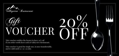 Free Restaurant Discount Voucher Template In Adobe Photoshop