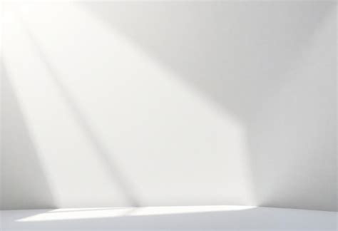 Empty White Room With Sunlight Streaming In Through Window Premium Ai