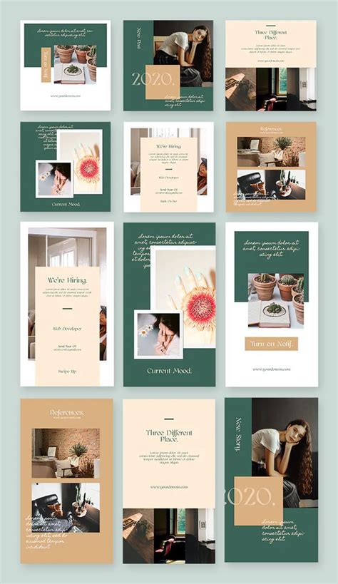 Moodboard Instagram Post And Story Templates PSD Instagram Template