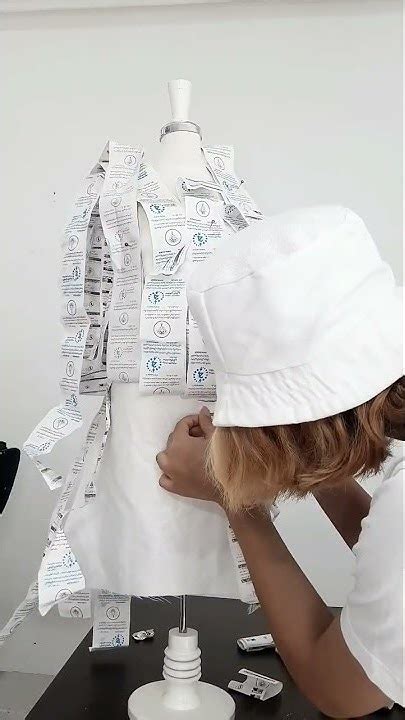 Making A Beautiful Dress Out Of Cvs Receipts Shorts Youtube