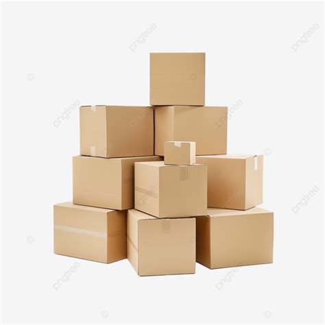 Cardboard Box Isolated Transparent Background Ai Generated Cardboard