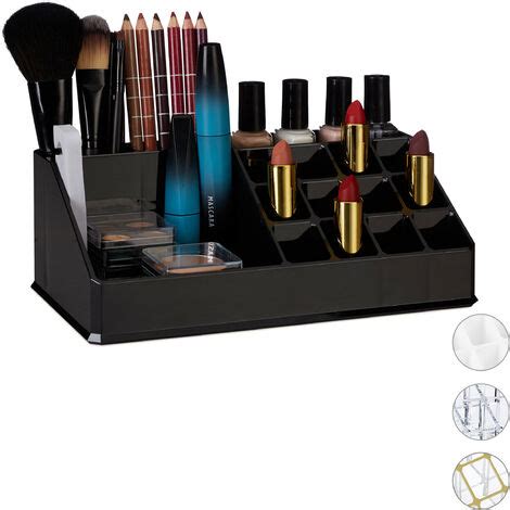 Relaxdays Contenitore Porta Trucchi In Acrilico Make Up Organizer A