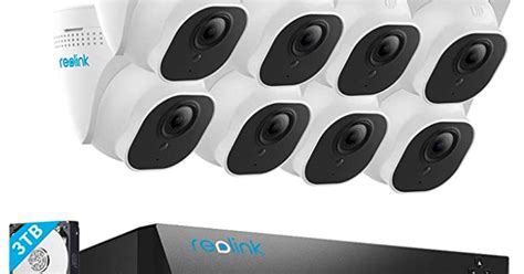 Reolink 4K 16CH PoE Video Surveillance Camera System H 265 8pcs 8MP